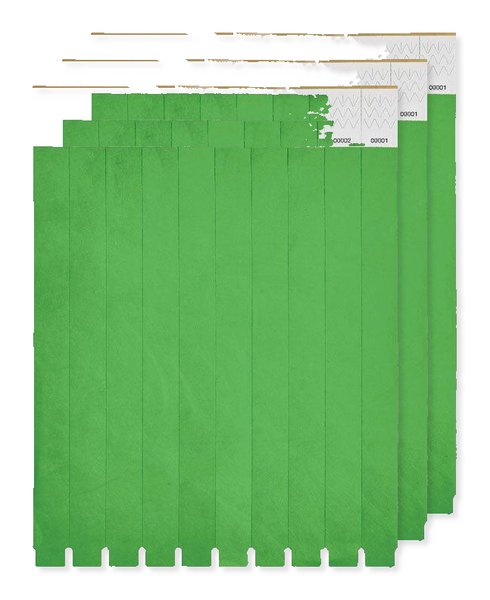 Pack of 30 GiftRetail MO8942 - Durable Tyvek Event Wristbands - Pack of 10