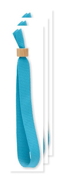 Pack da 3 GiftRetail MO6706 - FIESTA Bracciale in poliestere RPET