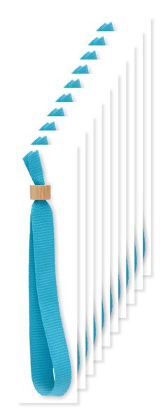 Pack da 10 GiftRetail MO6706 - FIESTA Bracciale in poliestere RPET