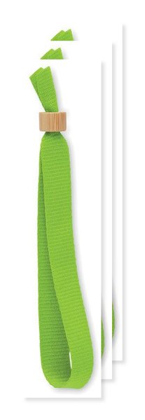 Pack of 30 GiftRetail MO6706 - FIESTA RPET Eco-Friendly RPET Polyester Event Wristband