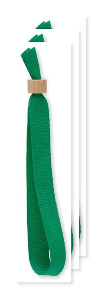 Pack of 30 GiftRetail MO6706 - FIESTA RPET Eco-Friendly RPET Polyester Event Wristband