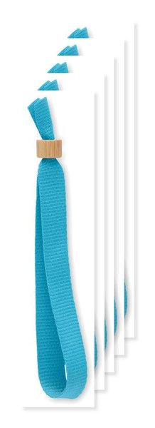 Pack da 50 GiftRetail MO6706 - FIESTA Bracciale in poliestere RPET