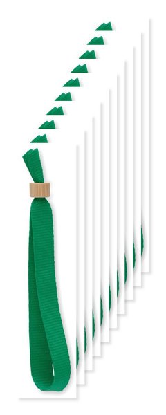 Pack of 100 GiftRetail MO6706 - FIESTA RPET Eco-Friendly RPET Polyester Event Wristband