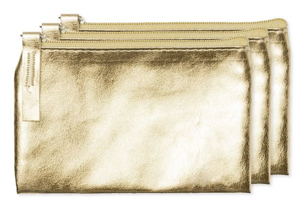 Pack of 3 Stamina MN7570 - MAUVE PU purse in a glossy finish design