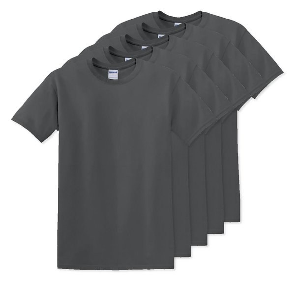 Pack of 50 Gildan 5000 - Premium Heavy Cotton Classic Fit T-Shirt for Adults
