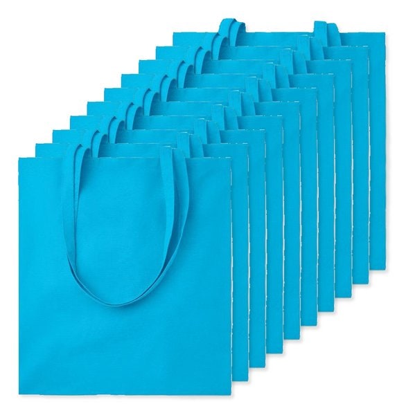 Pack da 100 GiftRetail MO9268 - COTTONEL COLOUR + Shopper in cotone 140gr