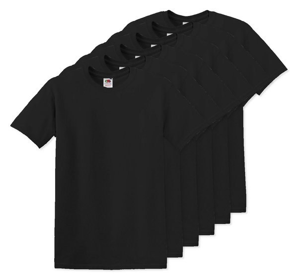 Pack da 60 Fruit of the Loom SC220 - Fruit of the Loom T-shirt Girocollo Leggera e Confortevole