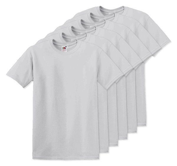 Pack da 60 Fruit of the Loom SC220 - Fruit of the Loom T-shirt Girocollo Leggera e Confortevole
