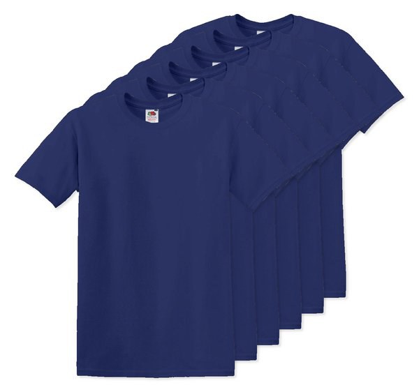 Pack da 60 Fruit of the Loom SC220 - Fruit of the Loom T-shirt Girocollo Leggera e Confortevole