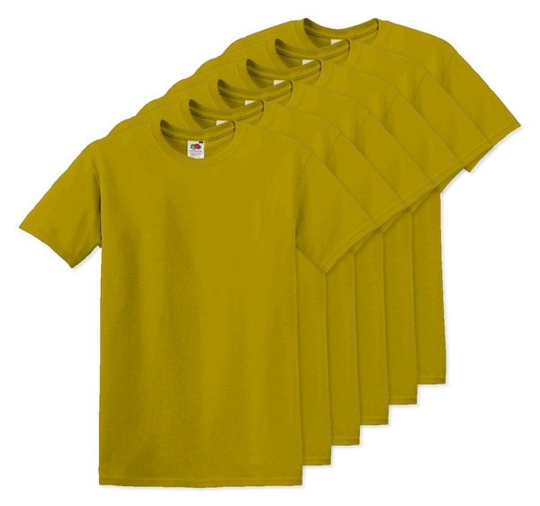 Pack da 60 Fruit of the Loom SC220 - Fruit of the Loom T-shirt Girocollo Leggera e Confortevole