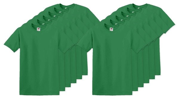 Pack da 120 Fruit of the Loom SC220 - Fruit of the Loom T-shirt Girocollo Leggera e Confortevole