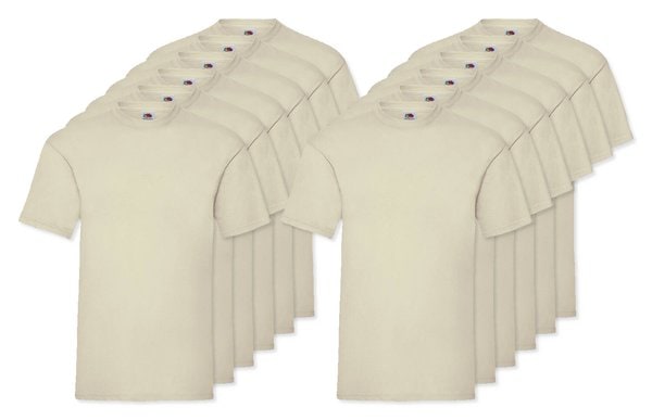 Pack da 12 Fruit of the Loom SC230 - Fruit of the Loom T-shirt Uomo Cotone Leggero