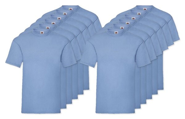 Pack da 12 Fruit of the Loom SC230 - Fruit of the Loom T-shirt Uomo Cotone Leggero