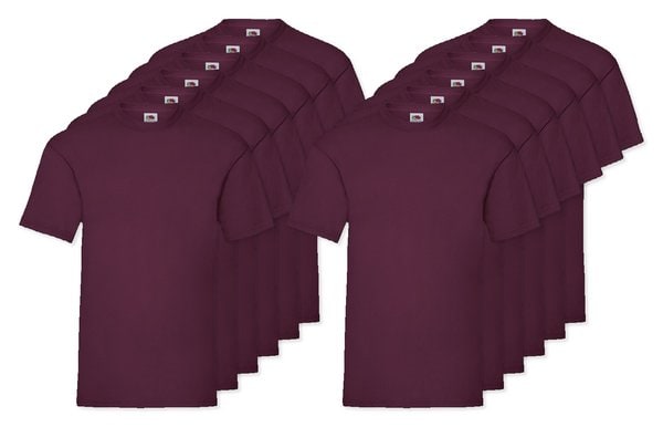Pack da 12 Fruit of the Loom SC230 - Fruit of the Loom T-shirt Uomo Cotone Leggero