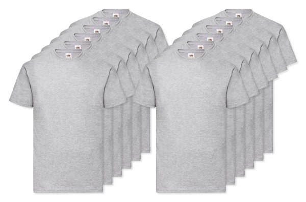 Pack of 12 Fruit of the Loom SC230 - Valueweight T (61-036-0)