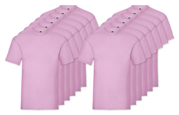 Pack da 12 Fruit of the Loom SC230 - Fruit of the Loom T-shirt Uomo Cotone Leggero