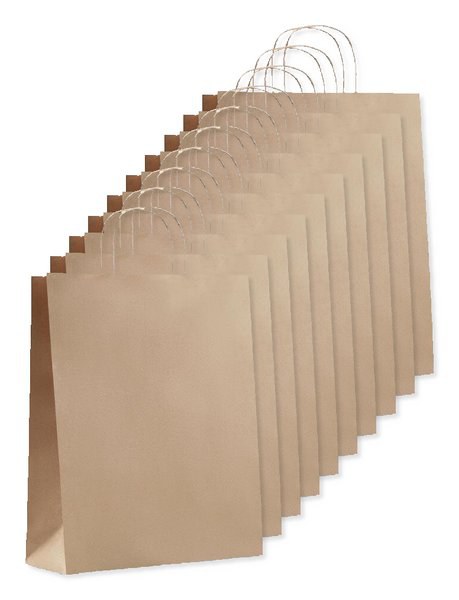 Pack da 100 GiftRetail MO6174 - PAPER TONE L Busta regalo  grande. 90gr/mq