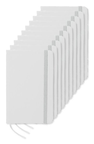 Pack da 100 GiftRetail MO1800 - NOTELUX Notebook A6 a righe