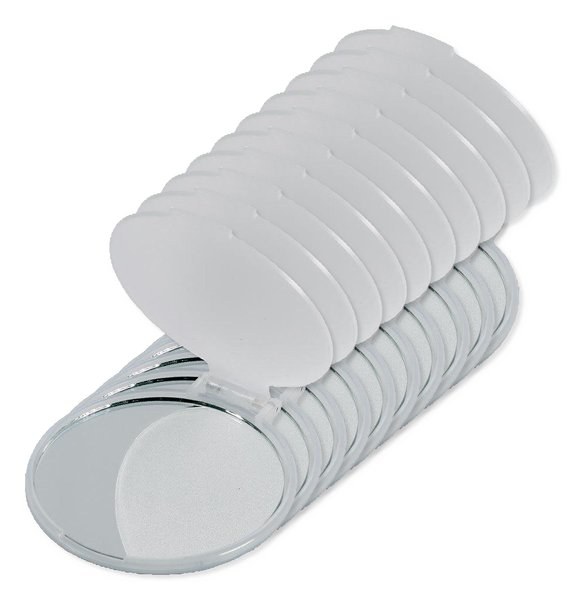 Pack da 100 GiftRetail KC2466 - MIRATE Specchietto rotondo
