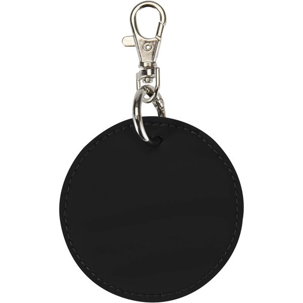 Portachiavi con charm a forma rotonda in materiale riciclato certificato GRS Resi Plus - EgotierPro 130140