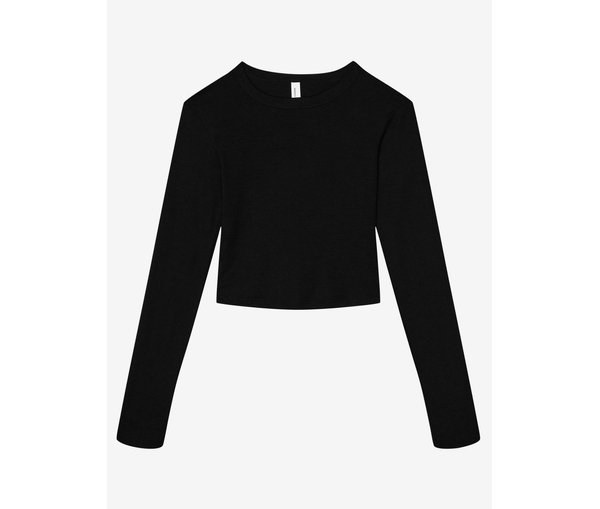 Bella+Canvas BE1501 - DONNA MAGLIA A MANICA LUNGA IN MICRO COSTINA