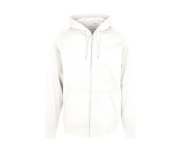 BUILD YOUR BRAND BYB008 - Classic Comfort Full Zip Hoodie with Kangaroo Pockets
