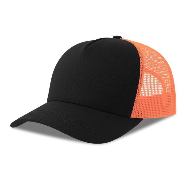 ATLANTIS HEADWEAR AT228 - 5-panel cotton trucker-style cap