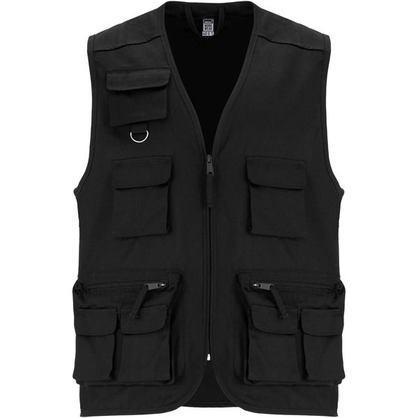 Roly WRK R9111 - Gilet da lavoro con più tasche e scollo a V da 200 g/m² Venera