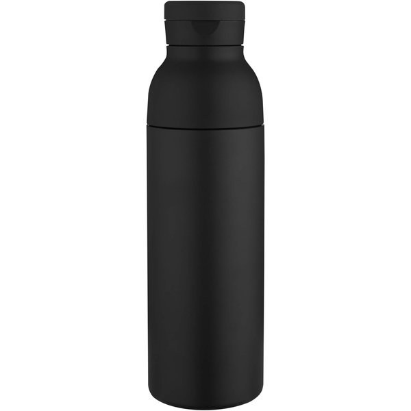 Borraccia in acciaio inossidabile riciclato certificato RCS a doppia parete da 650 ml con set di coperchi da 3 pezzi Illuminate - EgotierPro 100890