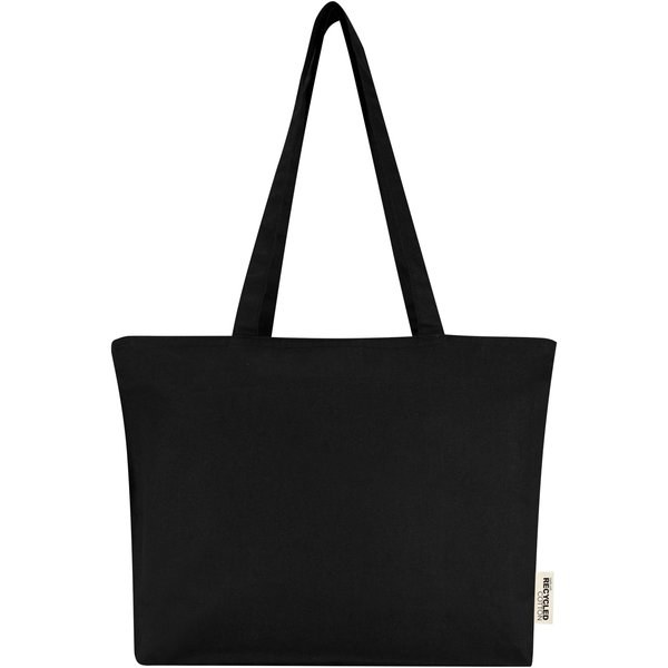 Shopper in cotone 320 g/m² con zip Ningbo - 15L - EgotierPro 120331