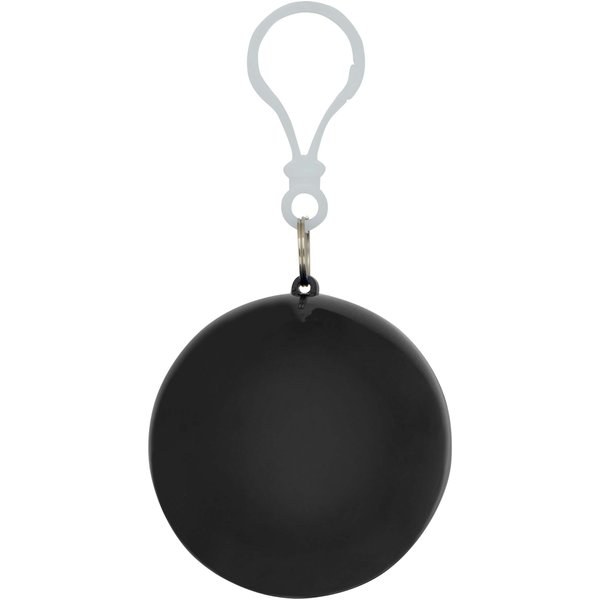 Poncho in contenitore rotondo di plastica con moschettone Fog - EgotierPro 130164