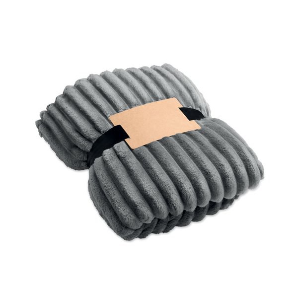 NIEVE Coperta a righe in pile RPET - GiftRetail MO3184
