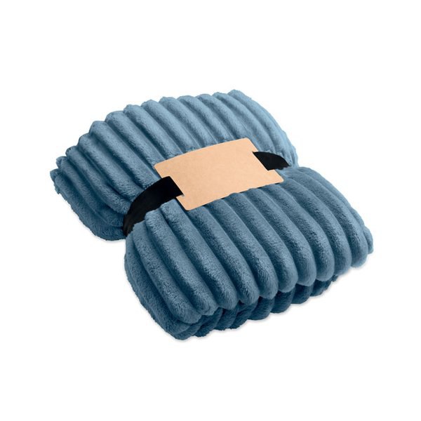 NIEVE RPET fleece striped blanket - GiftRetail MO3184