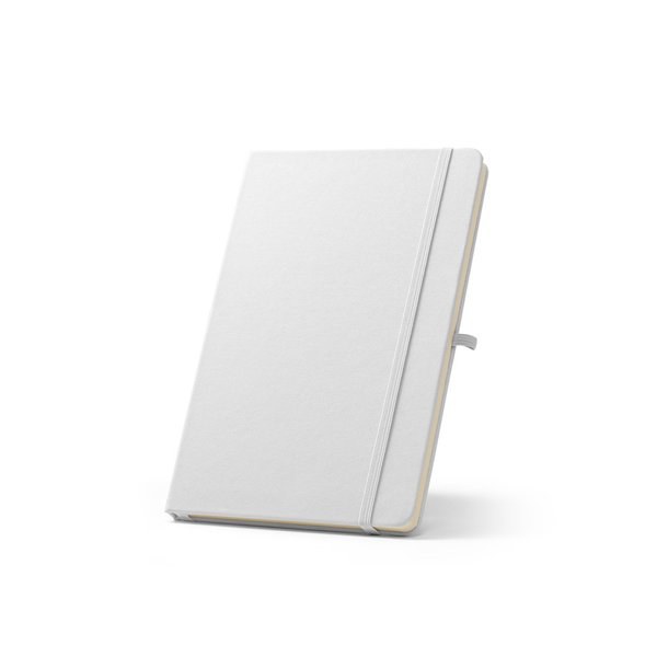 Block notes A5 in poliestere riciclato (100% rPET) con fogli a righe - Egotier 93297