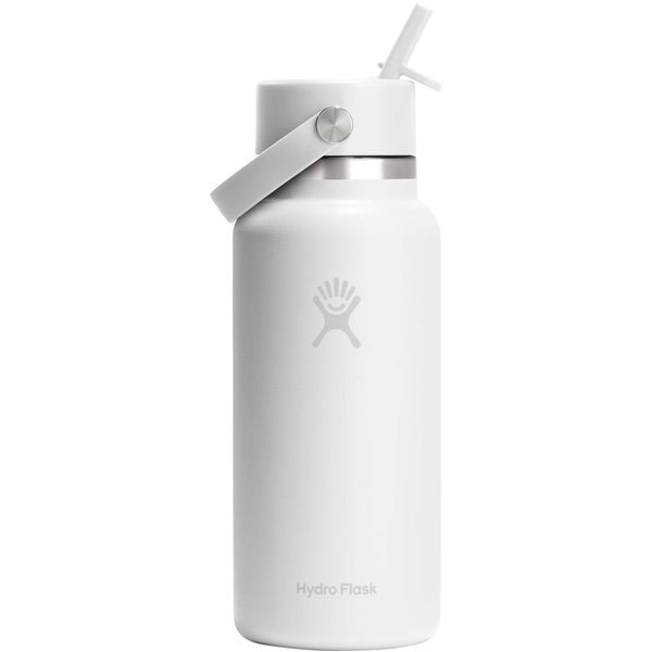 Hydro Flask 100992 - Wide Mouth 946 ml insulated stainless steel water bottle with straw cap