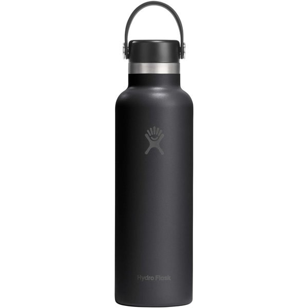 Hydro Flask 100989 - Borraccia Hydra Flask Standard Mouth da 621 ml in acciaio inossidabile con isolamento termico e tappo con cannuccia