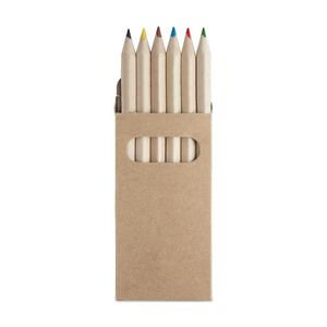 Stamina HW8001 - AMAZONIA Set of 6 wooden pencils in a recycled cardboard box