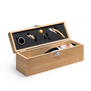 Stamina AB1138 - BORDEL The wooden wine bottle case is the perfect complement to transport and present the wine bottle in an elegant way