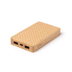 Stamina PB1318 - AKROL Power bank with main structure in bamboo and base in natural fibres