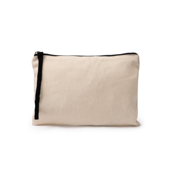 Claps 43330 - Spacious Cotton Zipper Pouch