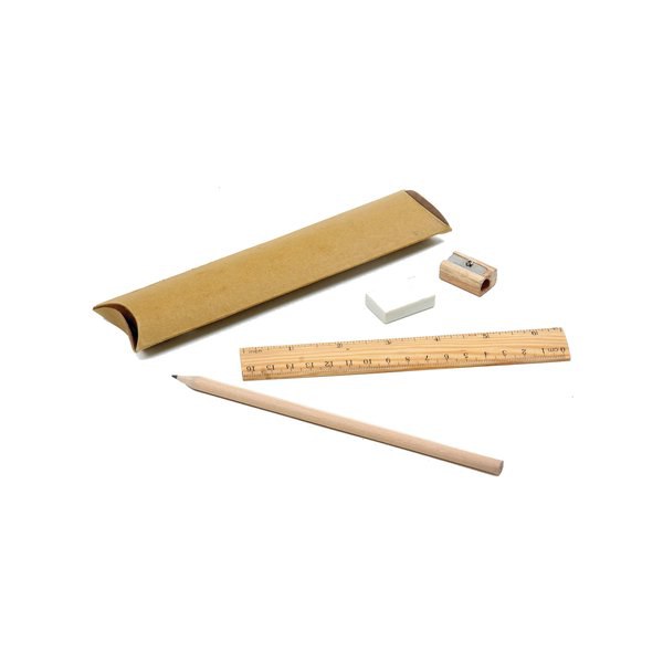 Eco-Friendly Stationery Set in Recycled Pouch