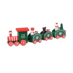 JUNA Wooden Christmas train - GiftRetail CX1559