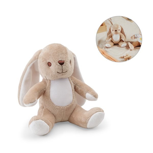 Peluche in poliestere a forma di coniglio,con tessuto adatto alla personalizzazione - Egotier 98158