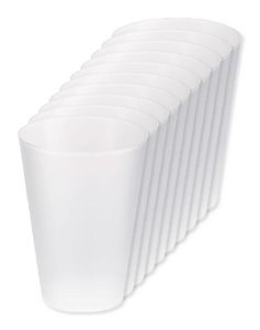 Pack of 10 GiftRetail MO6375 - FESTA LARGE - Eco-friendly and Reusable 300ml - Festival/Party Cup