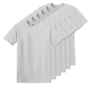 Pack da 60 Fruit of the Loom SC220 - Fruit of the Loom T-shirt Girocollo Leggera e Confortevole