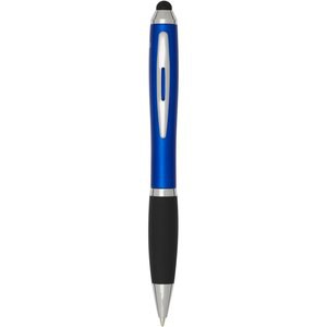 Nash RCS recycled plastic stylus ballpoint pen with coloured barrel and black grip (black ink) - EgotierPro 106457
