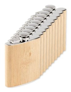 Pack da 100 GiftRetail MO6356 - HIPHIP Fiaschetta in bamboo 175ml