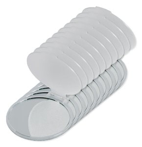 Pack of 100 GiftRetail KC2466 - MIRATE Compact Single-Sided Plastic Make-Up Mirror