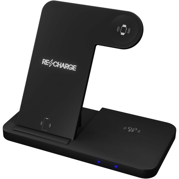 SCX.design 2PX135 - Base di ricarica wireless 3 in 1 con supporto per telefono SCX.design W28