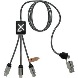 SCX.design 2PX213 - Cavo di ricarica di Tipo-C con doppio logo luminoso da 60 W SCX.design C33